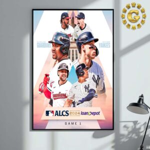 Cleveland Guardians Vs New York Yankees MLB ALCS 2024 Game 1 Home Decor Poster Canvas