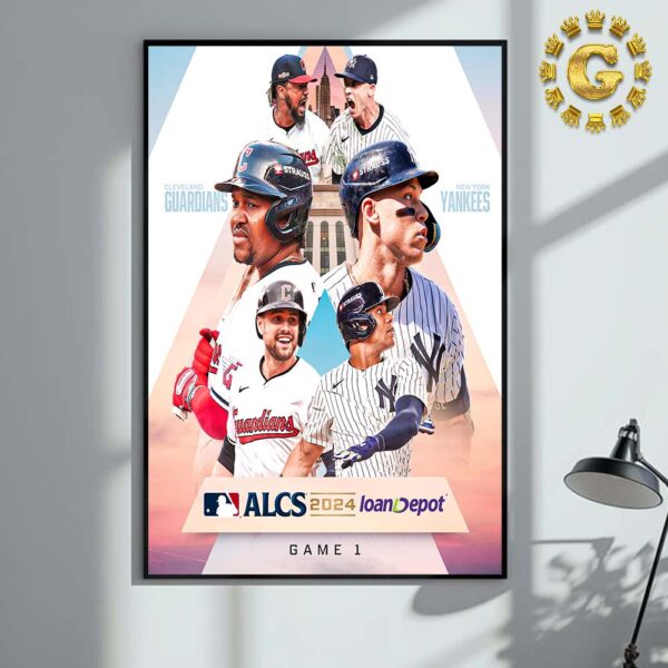 Cleveland Guardians Vs New York Yankees MLB ALCS 2024 Game 1 Home Decor Poster Canvas