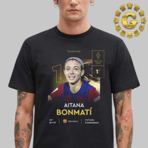 Congrats Aitana Bonmati Is The 2024 Women’s Ballon D’or 1st Barcelona Midfielder 3 Nominations Unisex T-Shirt