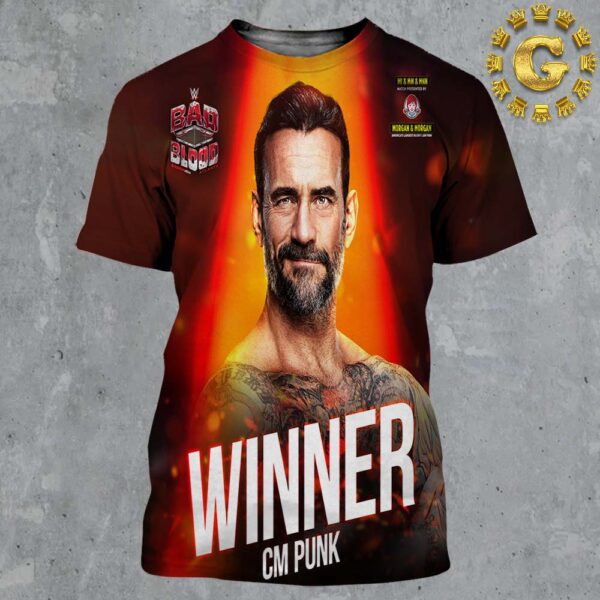 Congrats CM Punk Winner WWE Bad Blood 2024 All Over Print Shirt