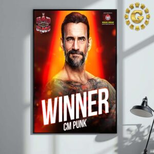 Congrats CM Punk Winner WWE Bad Blood 2024 Home Decor Poster Canvas