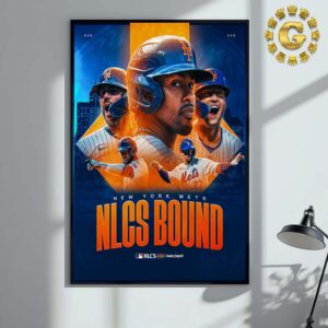 Congrats New York Mets NLCS Bound MLB NLCS 2024 Home Decor Poster Canvas