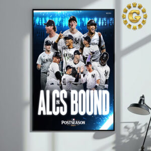 Congrats New York Yankees ALCS Bound MLB Postseason 2024 Home Decor Poster Canvas