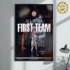 Sabrina Ionescu From New York Liberty All WNBA First Team 2024 Home Decor Poster Canvas