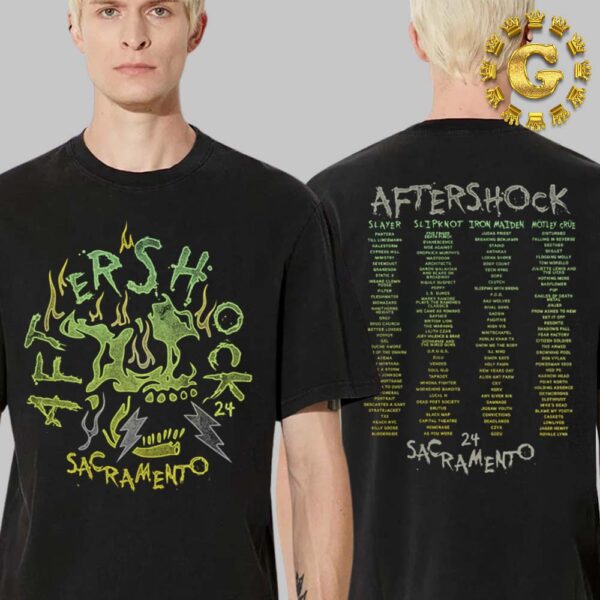 DWP Merchandise Slayer AfterShock 2024 Merch Tee Burner At Aftershock In Sarramento CA On October 10th 2024 Two Side Unisex T-Shirt