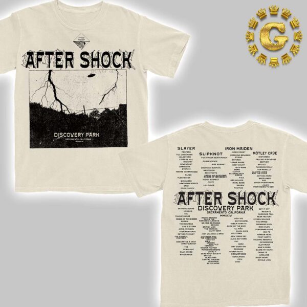 DWP Merchandise Slayer AfterShock 2024 Merch Tee Scenic At Aftershock In Sarramento CA On October 10th 2024 Two Side Unisex T-Shirt