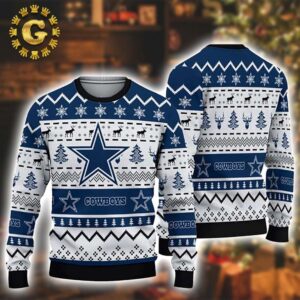 Dallas Cowboys Football Team Cowboys 2024 Ugly Christmas Sweater