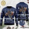 Dallas Cowboys Mascot Printed Black Dallas Cowboys 2024 Ugly Christmas Sweater