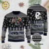 Dallas Cowboys Logo Dot Pattern White Dallas Cowboys Pattern Classic Gift For Fans Christmas Ugly Sweater