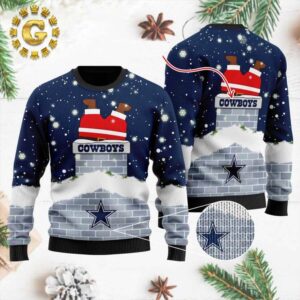 Dallas Cowboys NFL Santa Claus Custom Dallas Cowboys Xmas 2024 Holiday Gift Ugly Christmas Sweater