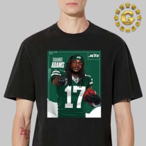 Davante Adams Number 17 From New York Jets NFL Unisex T-Shirt