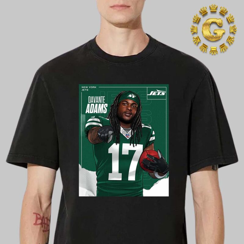 Davante Adams Number 17 From New York Jets NFL Unisex T Shirt