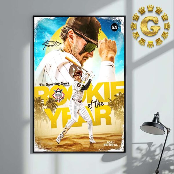 Fernando Tatis Jr From San Diego Padres The Sporting New EST 1886 Rookie Of The Year MLB Home Decor Poster Canvas