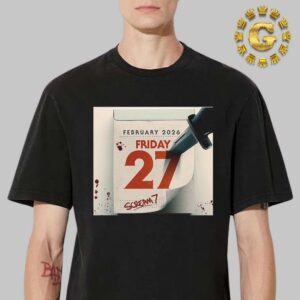 First Poster For Scream 7 In Theaters On February 27 2026 Unisex T-Shirt