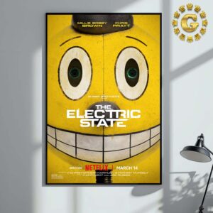 First Poster For The Russo Brothers The Electric State Only On Netfix March 14 Home Decor Poster Canvas