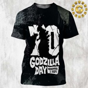 Godzilla Minus One Celebrate 70th Anniversary Godzilla Retrning To Theatres November 3 2024 All Over Print Shirt