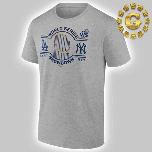 Heather Gray Los Angeles Dodgers Vs New York Yankees 2024 World Series Matchup Changeup Matchup Unisex T-Shirt