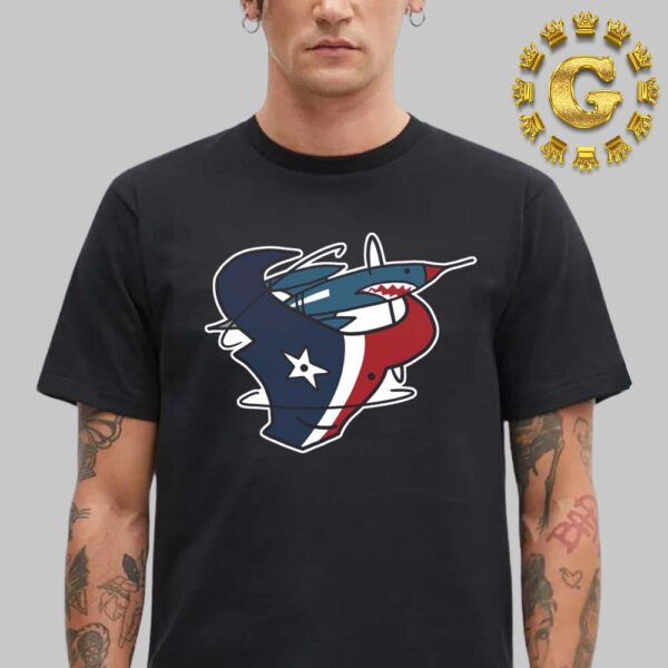 Houston Texans And Houston Rockets Combined NFL x NBA Logo Houston Sport Teams Unisex T-Shirt