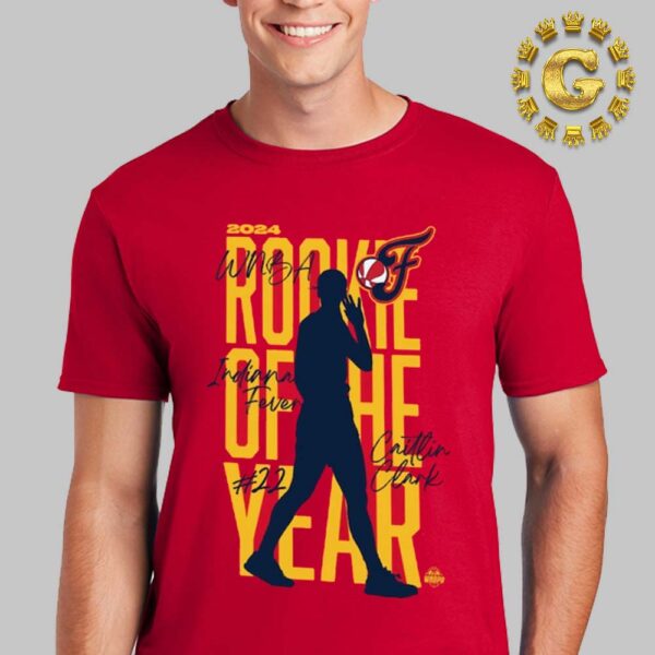 Indiana Fever Caitlin Clark Red 2024 WNBA Rookie of the Year Unisex T-Shirt