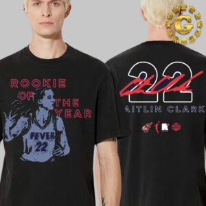 Indiana Fever Caitlin Clark round21 Navy 2024 WNBA Rookie of the Year Two Side Unisex T-Shirt