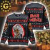 Metallica Gimme Yule Holiday Skeleton Santa Xmas 2024 Holiday Gift Ugly Christmas Sweater