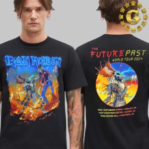 Iron Maiden Merch Tee The Future Past Tour 2024 In Canada On October 26 27 And 30 2024 Two Side Unisex T-Shirt