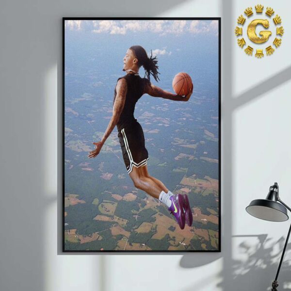 Ja Morant When No One Is Watching I Get Up Nike Tribute Home Decor Poster Canvas