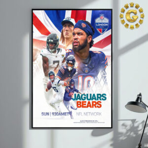 Jacksonville Jaguars Vs Chicago Bears In London On October 13th 2024 Home Decor Poster Canvas