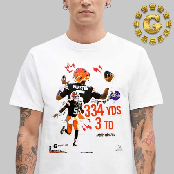 Jameis Winston From Cleveland Browns Reach 334 YDS 3TD NFL Unisex T-Shirt