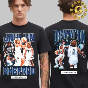 Jaylyn Sherrod New York Liberty Dreams Dreamathon WNBA Two Side T-Shirt