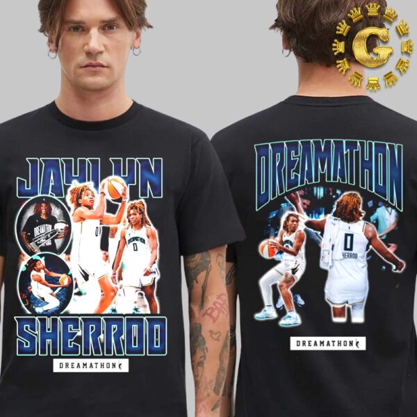 Jaylyn Sherrod New York Liberty Dreams Dreamathon WNBA Two Side T-Shirt