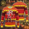 Kansas City Chiefs Custom Name Santa Hat Panttern Classic Knitted White Christmas Ugly Sweater