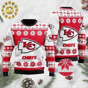 Kansas Chiefs City Wool Christmas 2024 Ugly Christmas Sweater