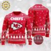 Kansas City Chiefs Football Helmet Yellow Ugly Christmas Sweater Gift For Holiday