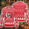 Kansas City Chiefs Grateful Dead Skull And Bears Panttern Classic Knitted White Christmas Ugly Sweater