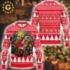 Kansas City Chiefs HoHoHo Mickey NFL Pattern Ugly Christmas Sweater