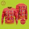 Kansas City Chiefs Mickey Mouse Player Ugly Sweater – KC Chiefs Panttern Classic Knitted White Christmas Ugly Sweater