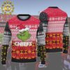 NFL Kansas City Chiefs Charlie Brown Peanuts Snoopy Panttern Classic Knitted White Christmas Ugly Sweater