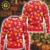 Kansas City Chiefs Red Yellow Santa Claus Ugly Wool Ugly Christmas Sweater Gift For Holiday