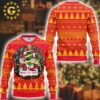 Kansas City Chiefs Sugar Skull Flower Ugly Christmas Ugly Sweater -Chiefs Xmas 2024 Holiday Gift Ugly Christmas Sweater