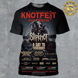 Knotfest Australia Poster Slipknot A Day To Remember In Australia On October 23th 2024 All Over Print Shirt