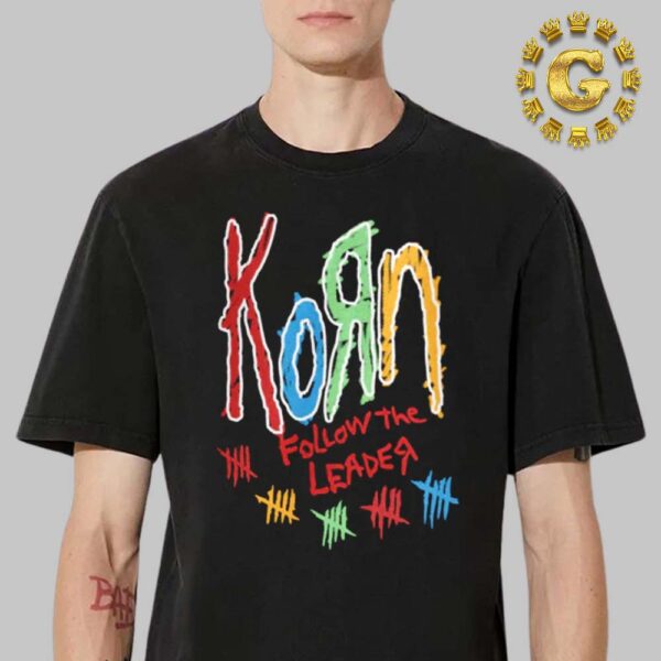 Korn Follow The Leader Chalk Colors Unisex T-Shirt