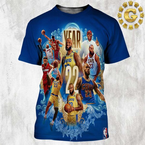 LeBron James And Vince Carter Player In NBA History To Play In 22 Seasons All Over Print Shirt