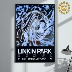 Linkin Park From Zero Seoul Poster In South Korean At Inspire Arena Seoul On September 28th 2024 Home Decor Poster Canvas