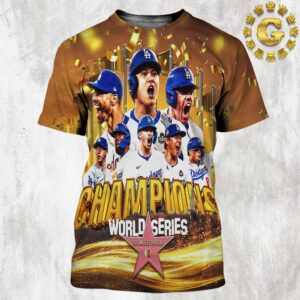 Los Angeles Dodgers Champions World Series 2024 MLB All Over Print Shirt