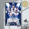 New York Yankees Vs Los Angeles Dodgers MLB World Series 2024 Home Decor Poster Canvas