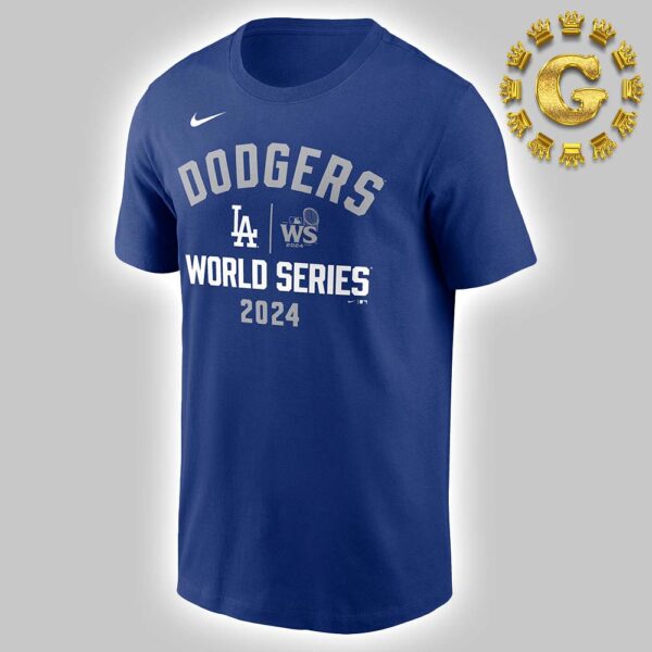 Los Angeles Dodgers Nike Royal 2024 World Series Arched Lockup Unisex T-Shirt