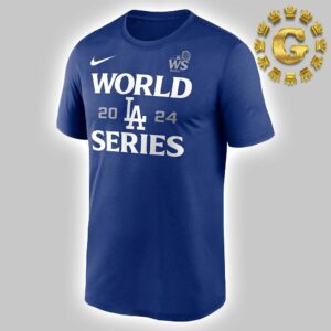 Los Angeles Dodgers Nike Royal 2024 World Series Authentic Collection Legend Unisex T-Shirt