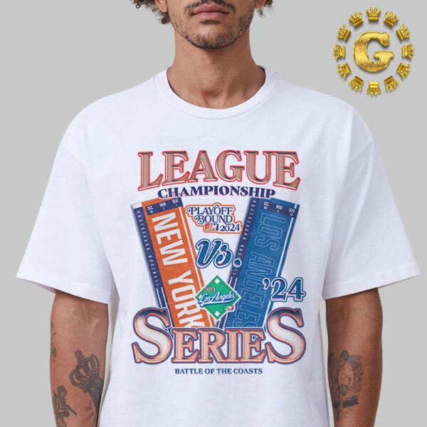 Los Angeles Dodgers Vs New York Mets League Championship Playoff Bound 2024 Series MLB Unisex T-Shirt