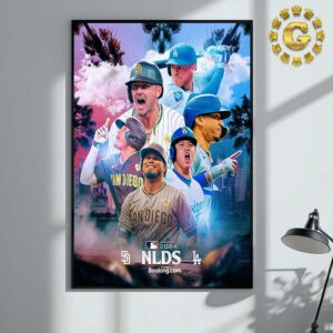 Los Angeles Dodgers Vs San Diego Padres MLB NLDS 2024 Home Decor Poster Canvas